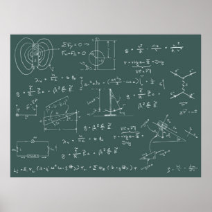 Affiches Physics diagrams and formulas