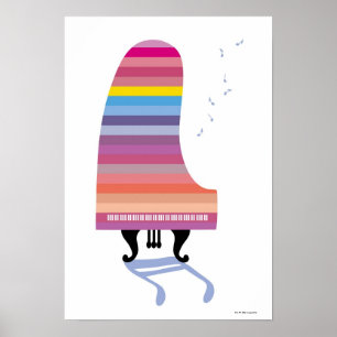 Affiches Piano à queue coloré