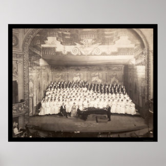 Affiches Piano Choir Milwaukee Photo 1906
