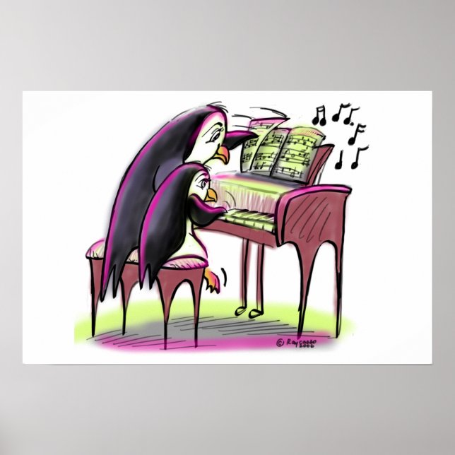 Affiches pIaNo pEnGuInS (Devant)