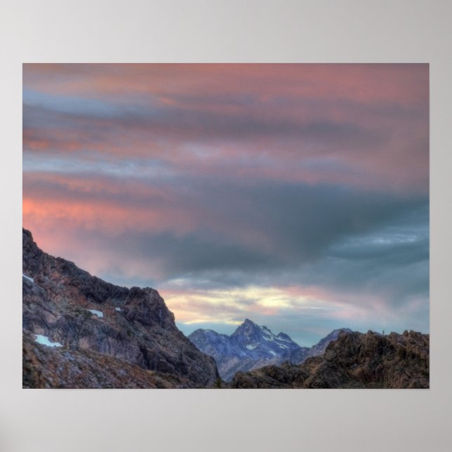 Affiches Pic Argonaut, coucher de soleil (Devant)