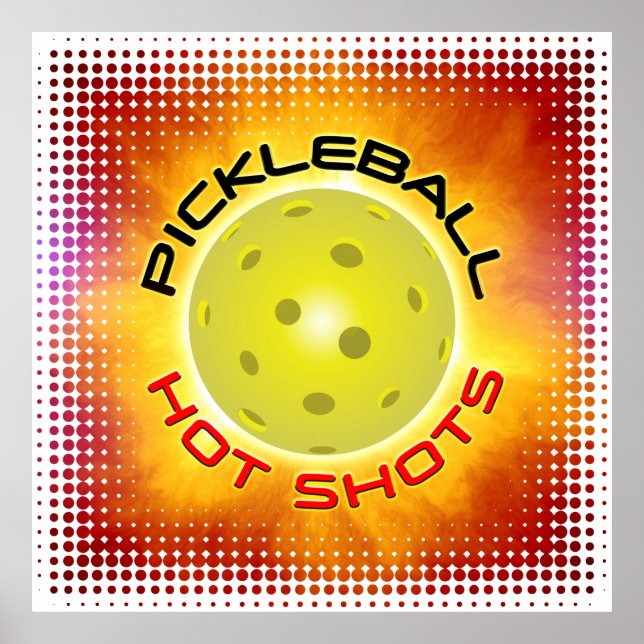 Affiches Pickleball Hot Shots 1A Print (Devant)