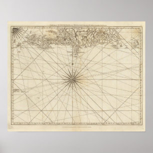Affiches Pièce du sud de St Domingo ou Hispaniola