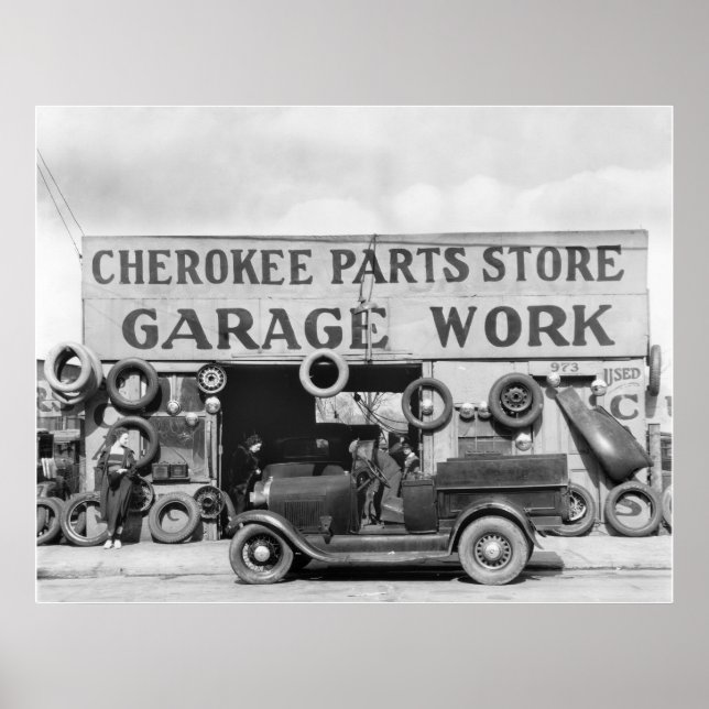 Affiches Pièces d'auto Cherokee : 1936 (Devant)