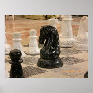 Affiches Pièces d'échecs géantes