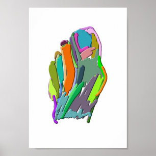 Affiches Pied abstrait