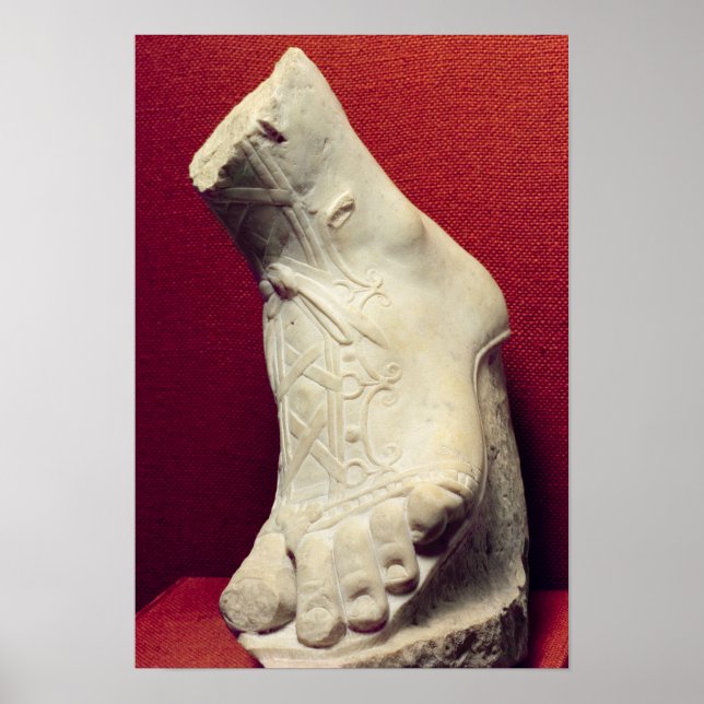 Affiches Pied d'une statue (Devant)