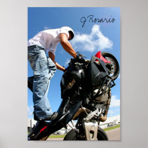 Affiches Pied motocyclette