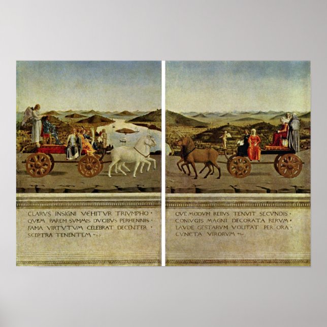 Affiches Piero della Francesca - Triumph of the Duke (Devant)