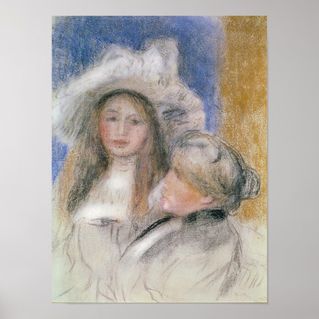 Affiches Pierre A Renoir | Berthe Morisot et sa fille (Devant)