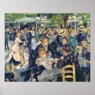 Affiches Pierre A Renoir | Boule au Moulin de la Galette