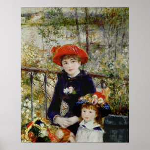 Affiches Pierre A Renoir   Deux Soeurs, ou Sur La Terrasse
