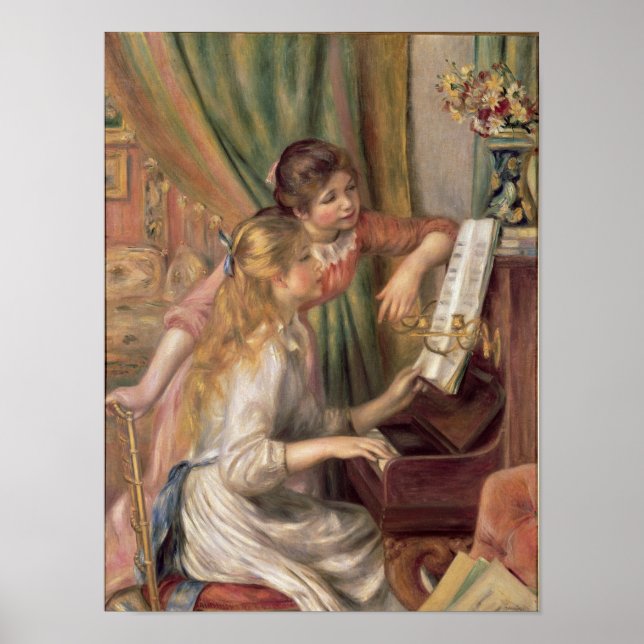 Affiches Pierre A Renoir | Jeunes filles au piano (Devant)