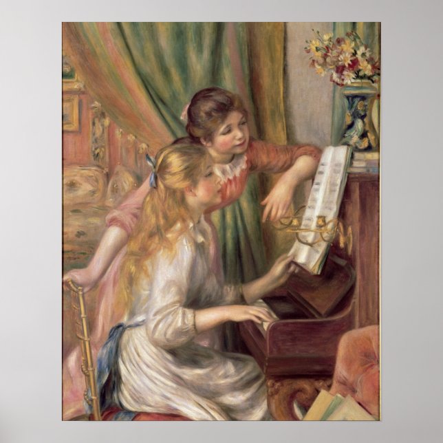 Affiches Pierre A Renoir | Jeunes filles au piano (Devant)
