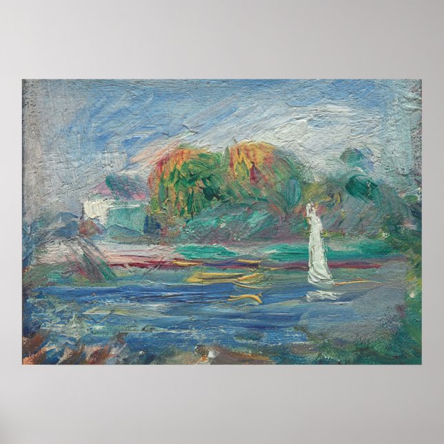 Affiches Pierre A Renoir | La Rivière Bleue (Devant)