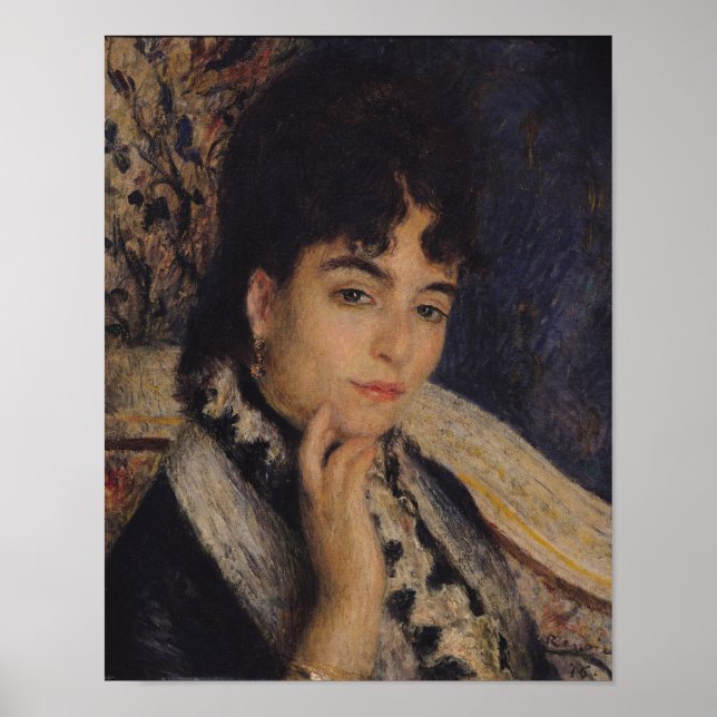 Affiches Pierre A Renoir | Portrait de Mme Alphonse Daudet (Devant)