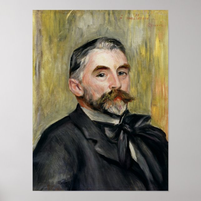 Affiches Pierre A Renoir | Portrait de Stephane Mallarme (Devant)
