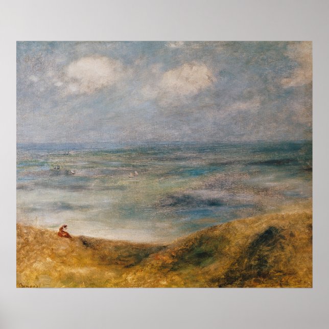 Affiches Pierre A Renoir | Vue sur la mer, Guernesey (Devant)
