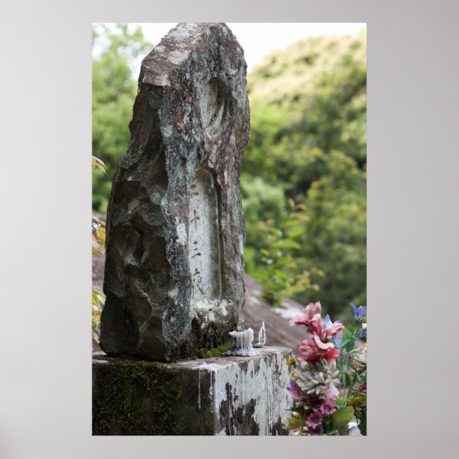 Affiches Pierre commémorative bouddhiste (Devant)