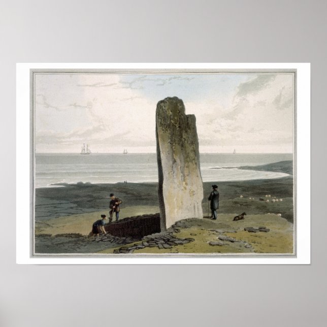 Affiches Pierre druidique à Strather près de Barvas, île de (Devant)