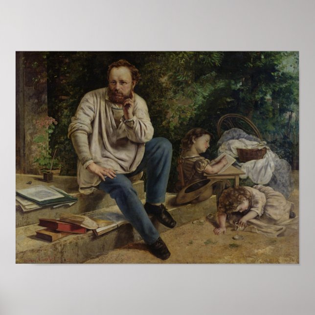 Affiches Pierre Joseph Proudhon et ses enfants (Devant)