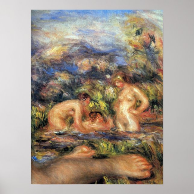 Affiches Pierre Renoir - The bathers (Detail) (Devant)