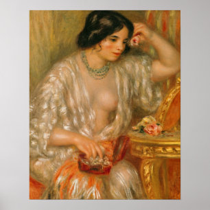 Affiches Pierre un Renoir   Gabrielle avec des bijoux