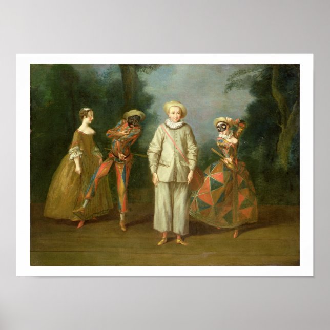 Affiches Pierrot and Harlequin (Devant)