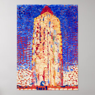 Affiches Piet Mondrian - Phare à Westkapelle Beaux-Arts