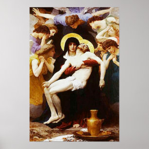 Affiches Pieta Jesus Crucifixion Lamentation Vierge Marie 0