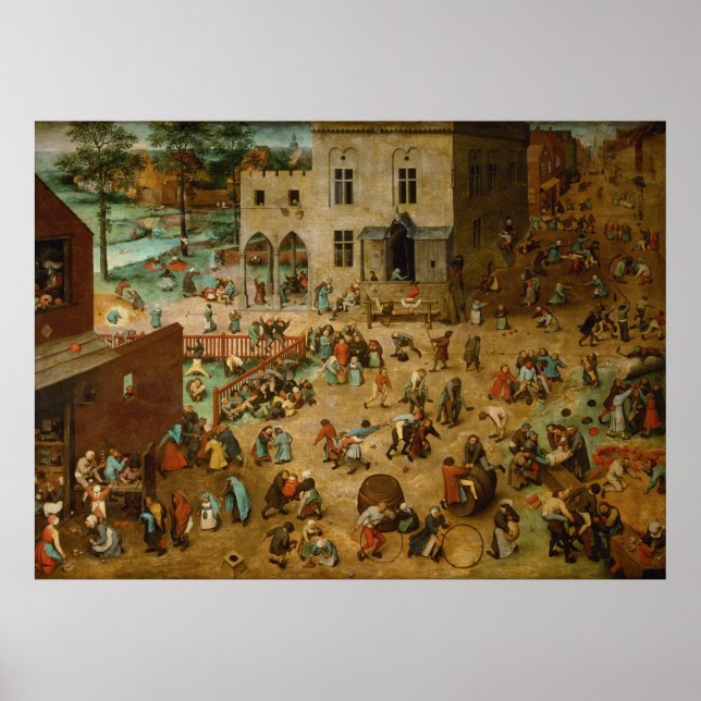 Affiches Pieter Bruegel l’Aîné - Jeux pour enfants (Devant)