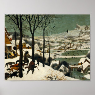 Affiches Pieter Bruegel l'Ancien - Chasseurs dans la neige