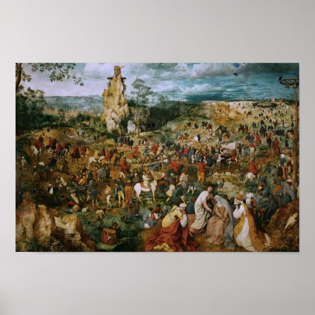 Affiches Pieter Bruegel l'Ancien-La Procession pour le Calv (Devant)
