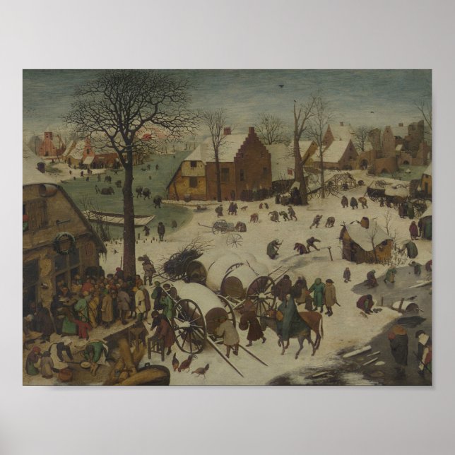 Affiches Pieter Bruegel l'Ancien - Numérotation à Bethléem (Devant)
