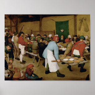 Affiches Pieter Bruegel the Elder - Peasant Wedding