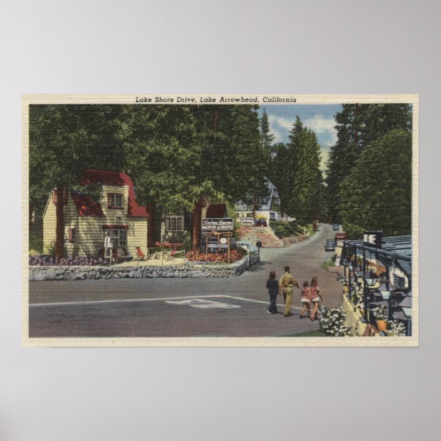 Affiches Piétons sur Lake Shore Drive (Devant)