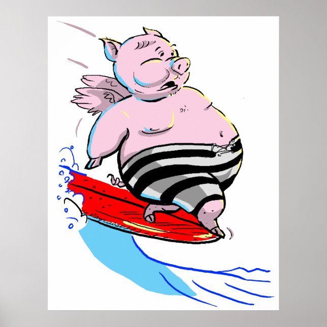 Affiches PiG sUrFiNg (Devant)