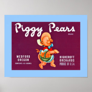 Affiches Piggy Pears