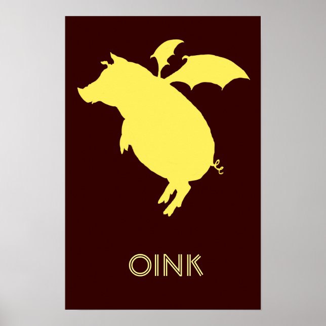 Affiches Piggy volant (Devant)