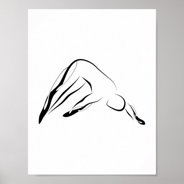 Affiches Pilates Pose Pilates Abstraits Pose (Devant)