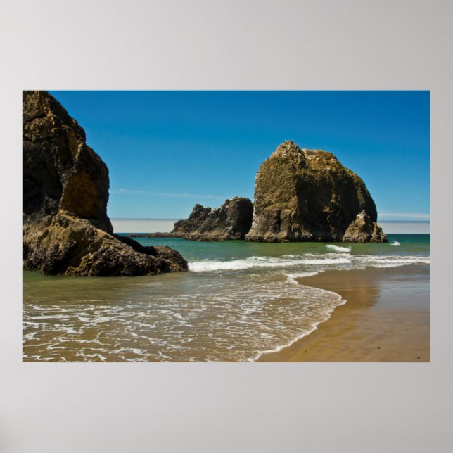 Affiches Piles marines, marée basse, Oceanside, Oregon, Éta (Devant)