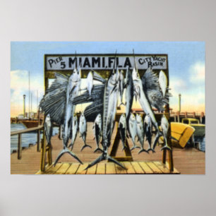 Affiches Pilier 5 de Miami la Floride