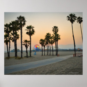 Affiches Pilier des Etats-Unis, la Californie, Santa Monica