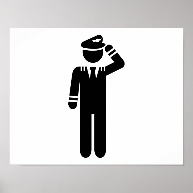 Affiches Pilote d'avion (Devant)