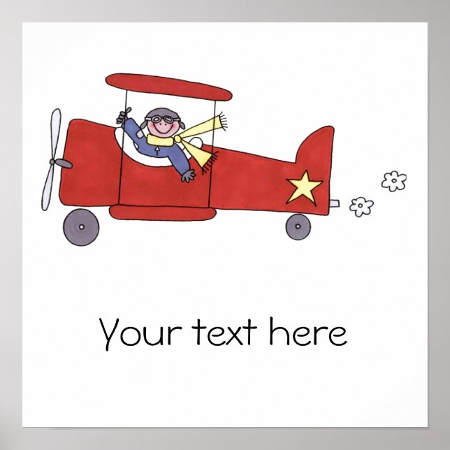 Affiches Pilote d'avion (Devant)