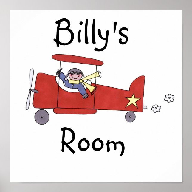 Affiches Pilote d'avion (Devant)