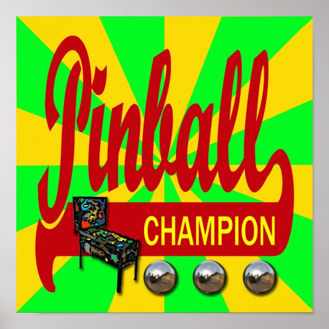 Affiches Pinball Champion (Devant)