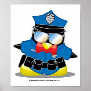 Affiches Pingouin de police