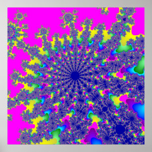 Affiches Pink Rainbow Burn