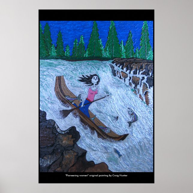 Affiches "Pioneering woman" (Devant)